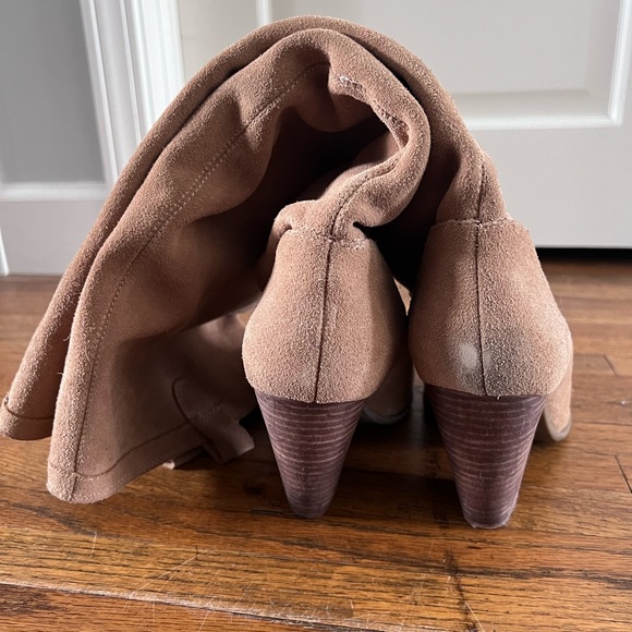 Genuine Suede Knee High Boots - Picture 5 of 7